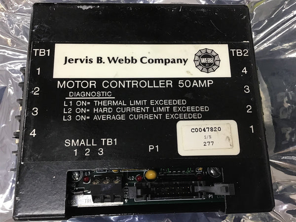 Jervis B Webb Co 50 Amp Motor Controller – BME Bearings And Surplus