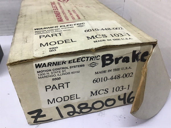 Warner Electric Mcs-103-1 Adjustable Torque Control – Bme Bearings And 