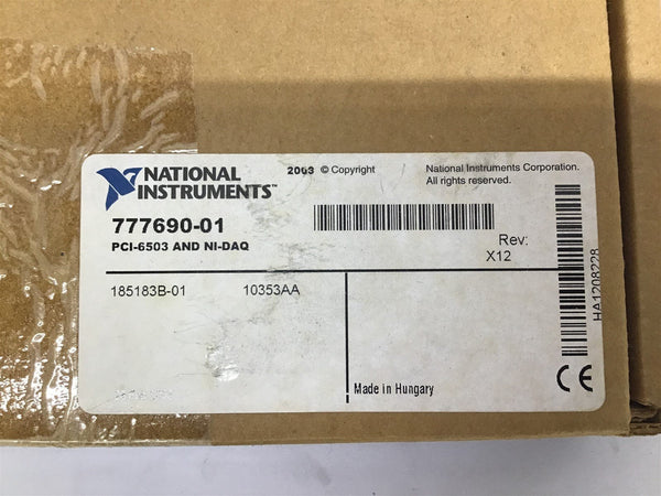 National Instruments PCI-6503 W/ NI-DAQ I/O Interface Board – BME Bearings  and Surplus