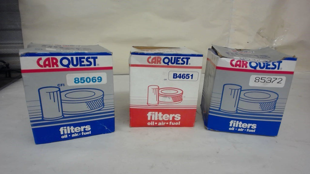 LOT OF 3, CAR QUEST, 1 EACH B4651, 1 EACH 85372, 1 EACH 85069, FILTERS