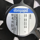 Ebmpapst 4650Z Cooling Fan 230 Volts 60 HZ 18 Watts