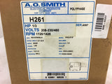 A.O. Smith H261 1/3 Hp AC Motor 208-230/460 Volts 1725/1425 Rpm 48 Frame