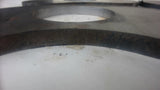 Lot Of 4, Steel Plates As Pictured, 9" X 4" X 3/8", W/ 2-3/4" Id Centerhole