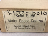 Solid State Motor Speed Control KBWC-210K 10 Amps 240 volts