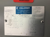 Challenger 207-1BO 2 KVA Transformer 240 120 Pri 32 16 Sec Volts