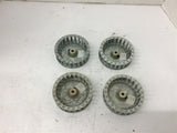 Fasco 1-6113 Galvanized Blower Wheel 1/4" Bore 3 27/32" OD 1" Wide Lot of 4