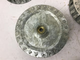 Fasco 1-6113 Galvanized Blower Wheel 1/4" Bore 3 27/32" OD 1" Wide Lot of 4