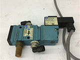 Mac 52A-11-BOA-DM-DDAJ-1KA Solenoid Valve w/ DMB-DDAJ-1KA 24 VDC 120 PSI