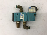 Mac 52A-11-BOA-DM-DDAJ-1KA solenoid Valve w/ DMB-DDAJ-1KA 24 VDC 5.4 W 150 PSI