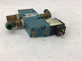 Mac 52A-11-BOA-DM-DDAJ-1KA solenoid Valve w/ DMB-DDAJ-1KA 24 VDC 5.4 W 150 PSI