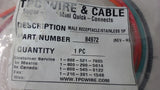 Lot Of 3, Tpc Wire & Cable, 84972, 5 Pin Male Receptacle, Threaded On Both Sides