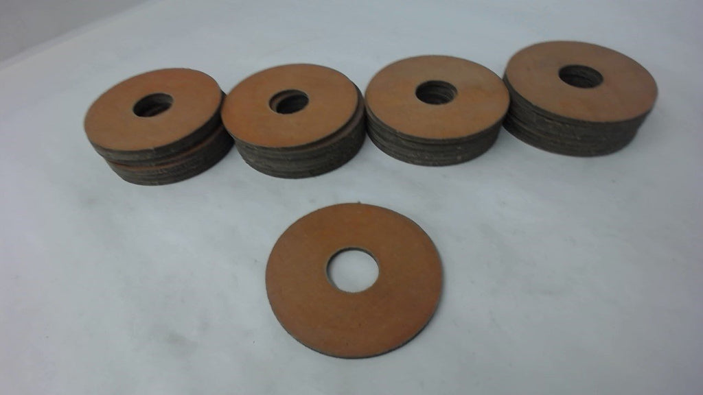 31-RUBBER BUSHINGS W/ FIBER REINFORCEMENT, 3-1/2" OD X 1-1/16" ID X 0.137" THICK