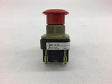 Allen Bradley Pushbutton 800T-GX6D4 Type 4 13 Ser T Red Cap 2 Position