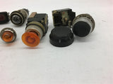 Assorted Lot of Pushbuttons and Pilot lights and accessories