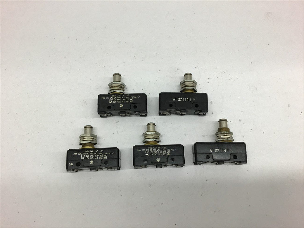 Potter & Brumfield A1G2114-1 Limit Switch Lot of 5