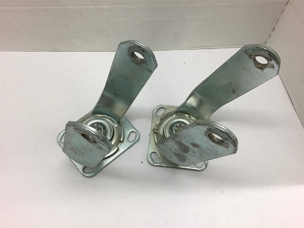 Swivel Castor Brackets Axle Hole 5/8" Lot of 2