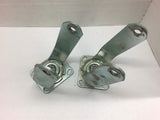 Swivel Castor Brackets Axle Hole 5/8" Lot of 2