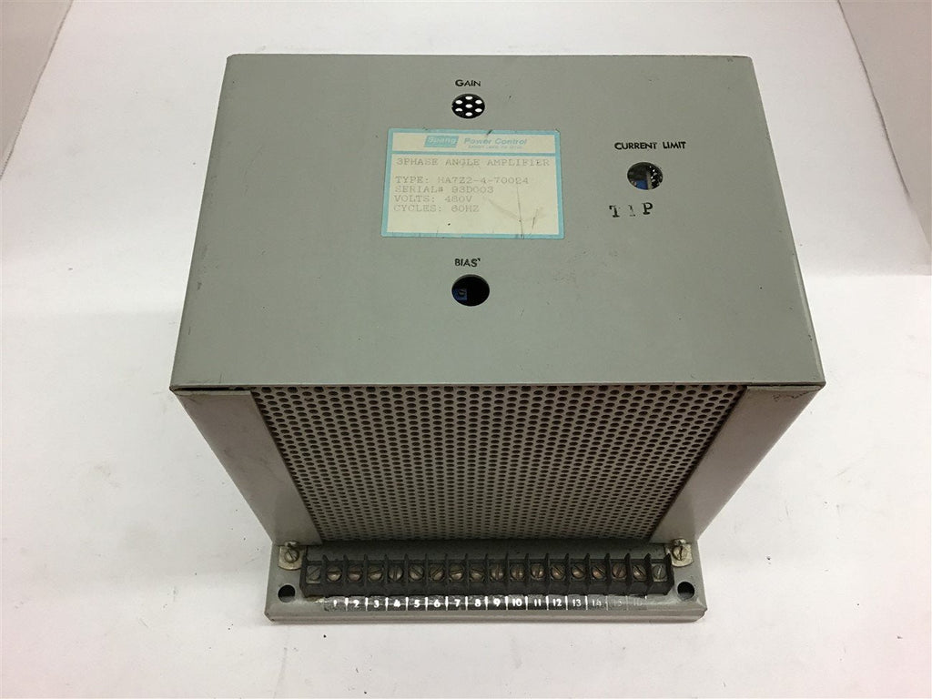 Spang HA7Z2-4-70024 3 Phase Angle Amplifier 480 volt