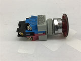 IDEC AVW000 Emergency E-Stop Illuminated 2-Position Pushbutton Switch 2