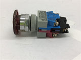 IDEC AVW000 Emergency E-Stop Illuminated 2-Position Pushbutton Switch 2