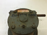 Boston Gear Reducer 9:1 Ratio 5/8" Inlet 1/2" Outlet Left Angle