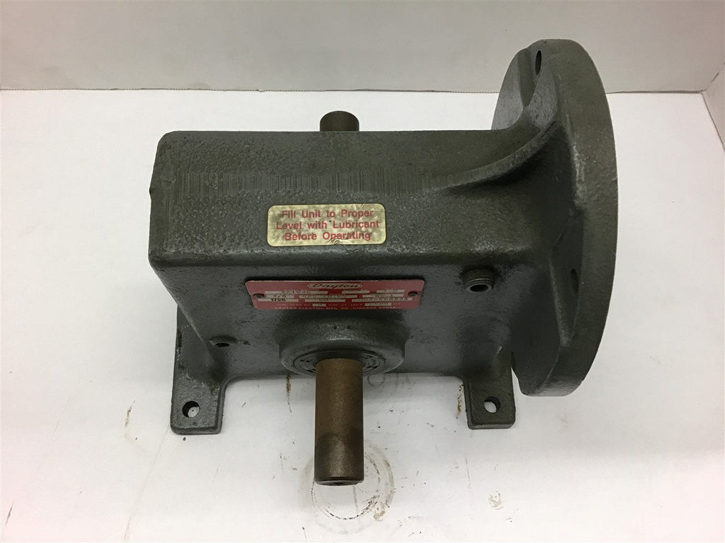 Dayton 2Z153C Gear Reducer 20:1 Ratio 3/4 Input Hp