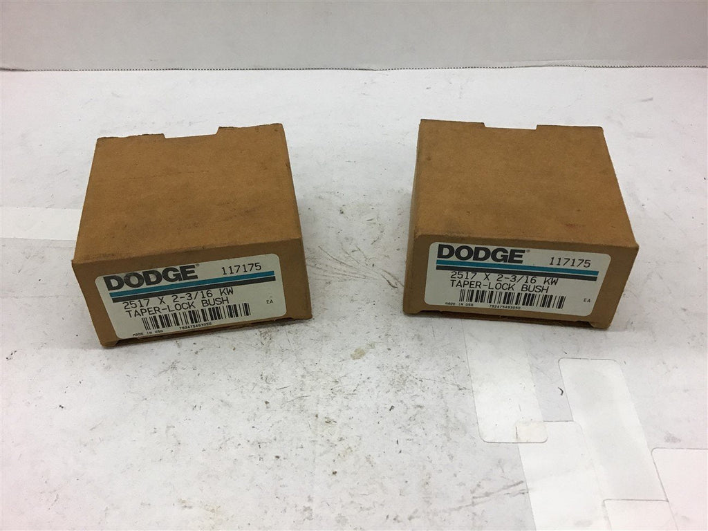 Dodge 117175 2517 x 2-3/16 Taper Lock Bushing Lot of 2