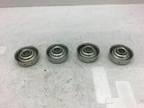 Bearing 7/8" OD 1/2" Bore Lot of 4