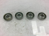 Bearing 7/8" OD 1/2" Bore Lot of 4