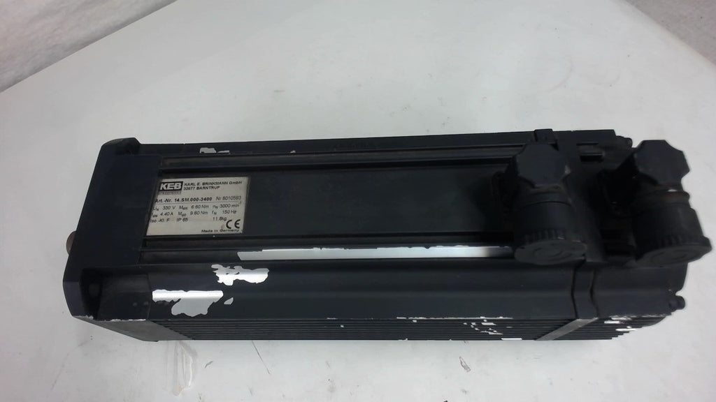 Keb Art-Nr 14.Sm.000-3400, Nr 8010593, Ac Servo Motor, 300V, 6.60 Nm, 3000 Min