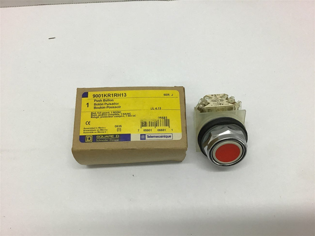 Square D 9001KR1RH13 Push Button Red