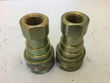 Parker Quick Series 60 Hydraulic Coupling-3/8" NPTF Lot of 2