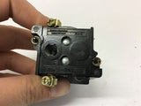 Cutler-Hammer 10250T/91000T Contact Block with Black Flush Pushbutton