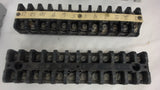 LOT OF 10, TERMINAL BLOCKS, STRIPS, AND RELAY BLOCKS, SEE DESCRIPTION FOR MORE