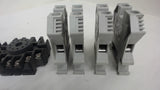 LOT OF 10, TERMINAL BLOCKS, STRIPS, AND RELAY BLOCKS, SEE DESCRIPTION FOR MORE