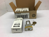 Master Lock 3MKLHW2KYLW Padlock Lot of 6