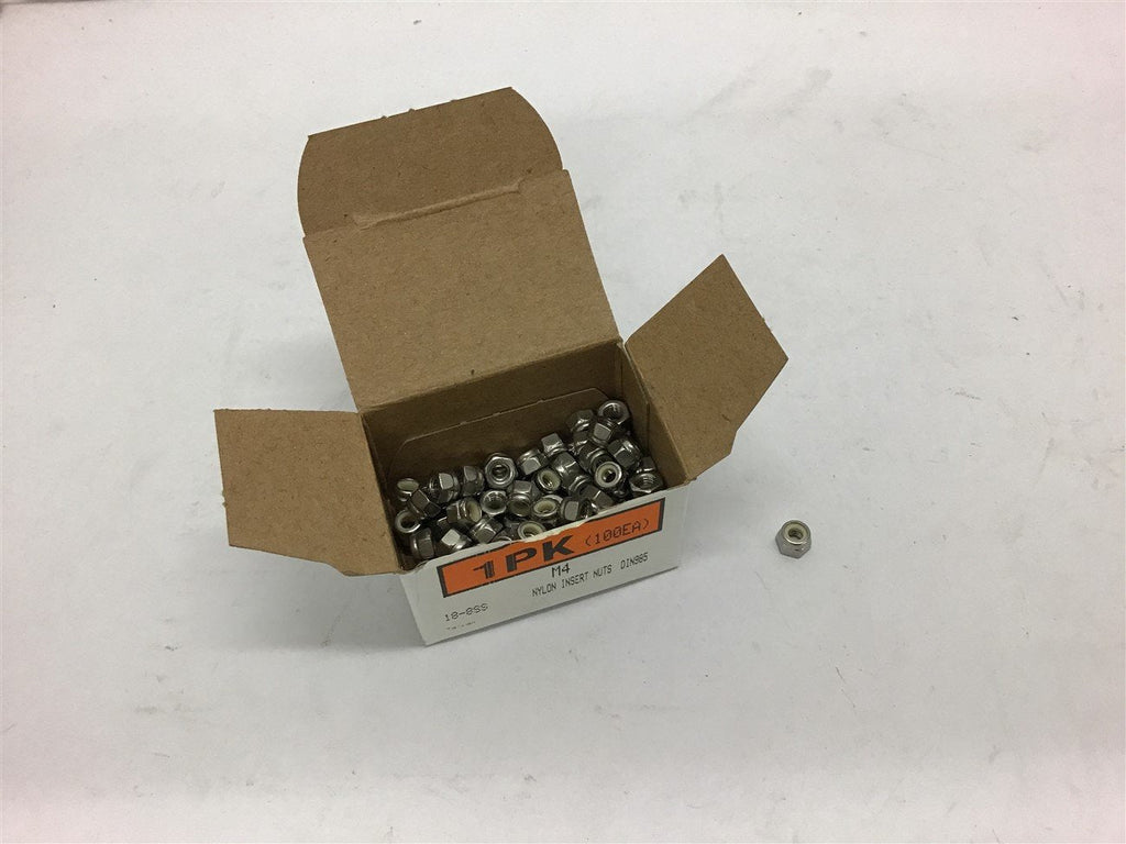 Nylon Insert Nuts DIN985 M4--Lot of 100