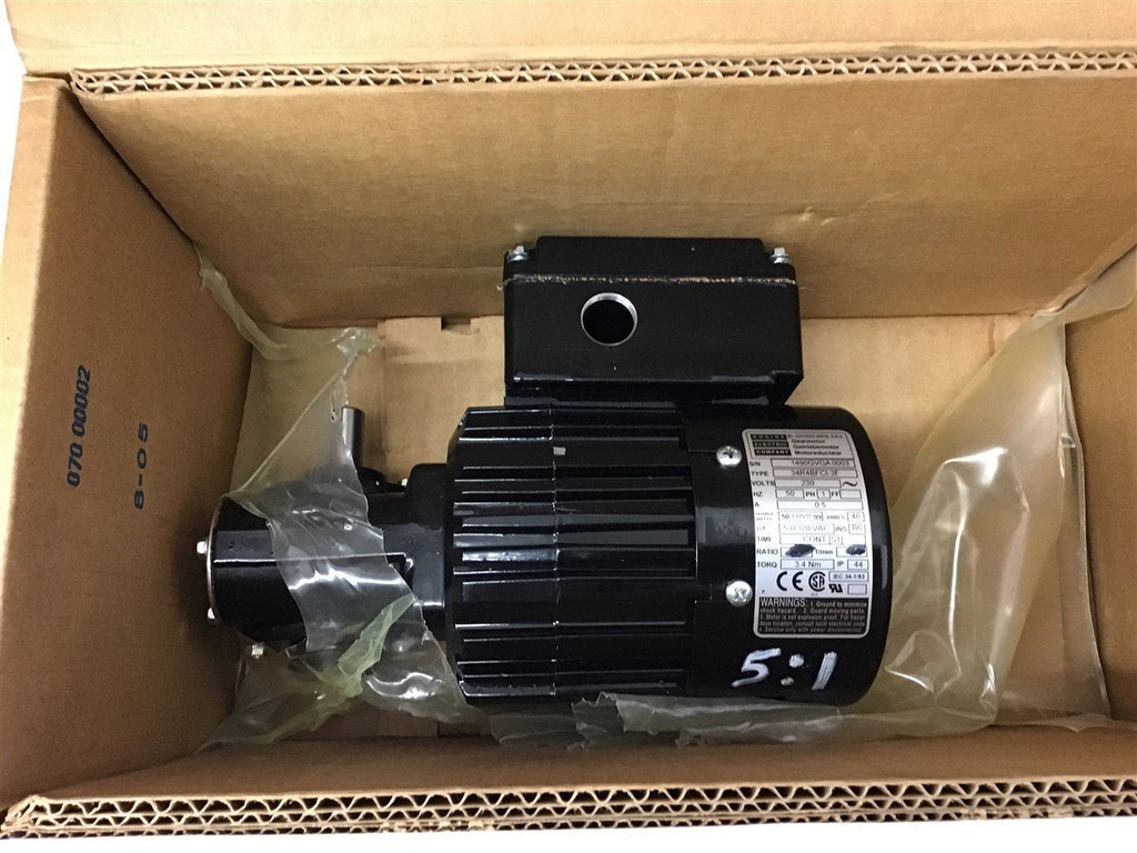 Bodine Electric 34R4BFCI-3F Gear Motor 1/15 HP 230V Modified to 5:1 Ratio