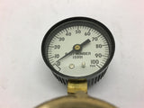 Valve 1" with Gauge 100 PSI