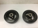 Wheels ID 3/4" Thickness 1 7/8" OD 6" Lot of 2