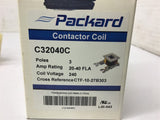 Packard C32040C Contactor Coil 3 Pole 20-40 Amp 240 Voltage Lot Of 2