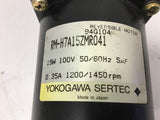 Yokogawa RM-H7A15ZMR041 15 Watt 100 Volts 1200/1450 Rpm 0.35 Amp