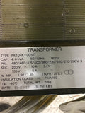 FKT04K-001UT Transformer 4 Kva 480/230 Volts Pri 200V 10 A Sec