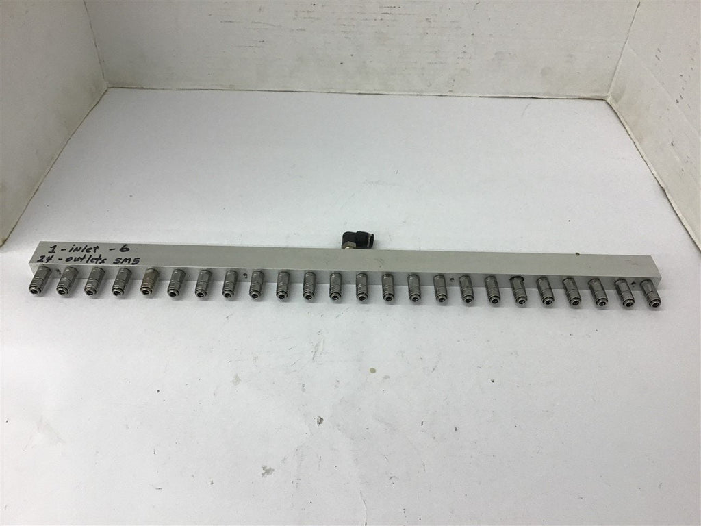 Pneumatic Manifold 1 Inlet 24 Outlets