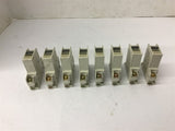 Mitsubishi CP30-BA Circuit Breaker 1 Amp 250 Vac Single Pole Lot Of 8