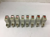 Mitsubishi CP30-BA Circuit Breaker 1 Amp 250 Vac Single Pole Lot Of 8