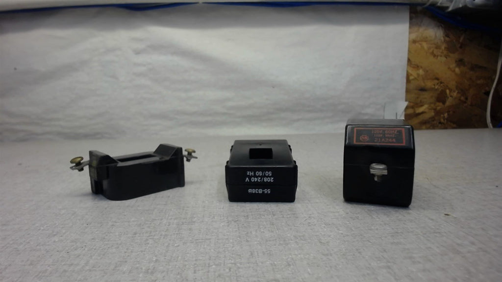 LOT OF 3 COIL, ASSORTED- 1 EACH-ALLEN BRADLEY 21A244-110/120 VOLTS