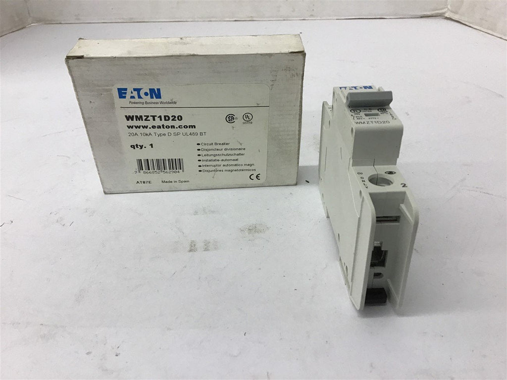 Eaton WMZT1D20 Circuit Breaker 20 Amp