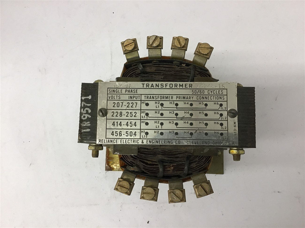 Reliance 65248-1S 150 VA Transformer Single Phase