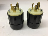 Leviton 2311 Locking Plug 20 Amp 125 Volt Lot Of 2